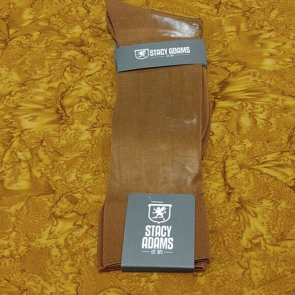 COPY - MEN'S STACY ADAMS SILKY DRESS SOCKS. BASIC COLORS. - Picture 1 of 2